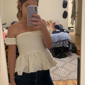 Urban outfitters off-shoulder crop